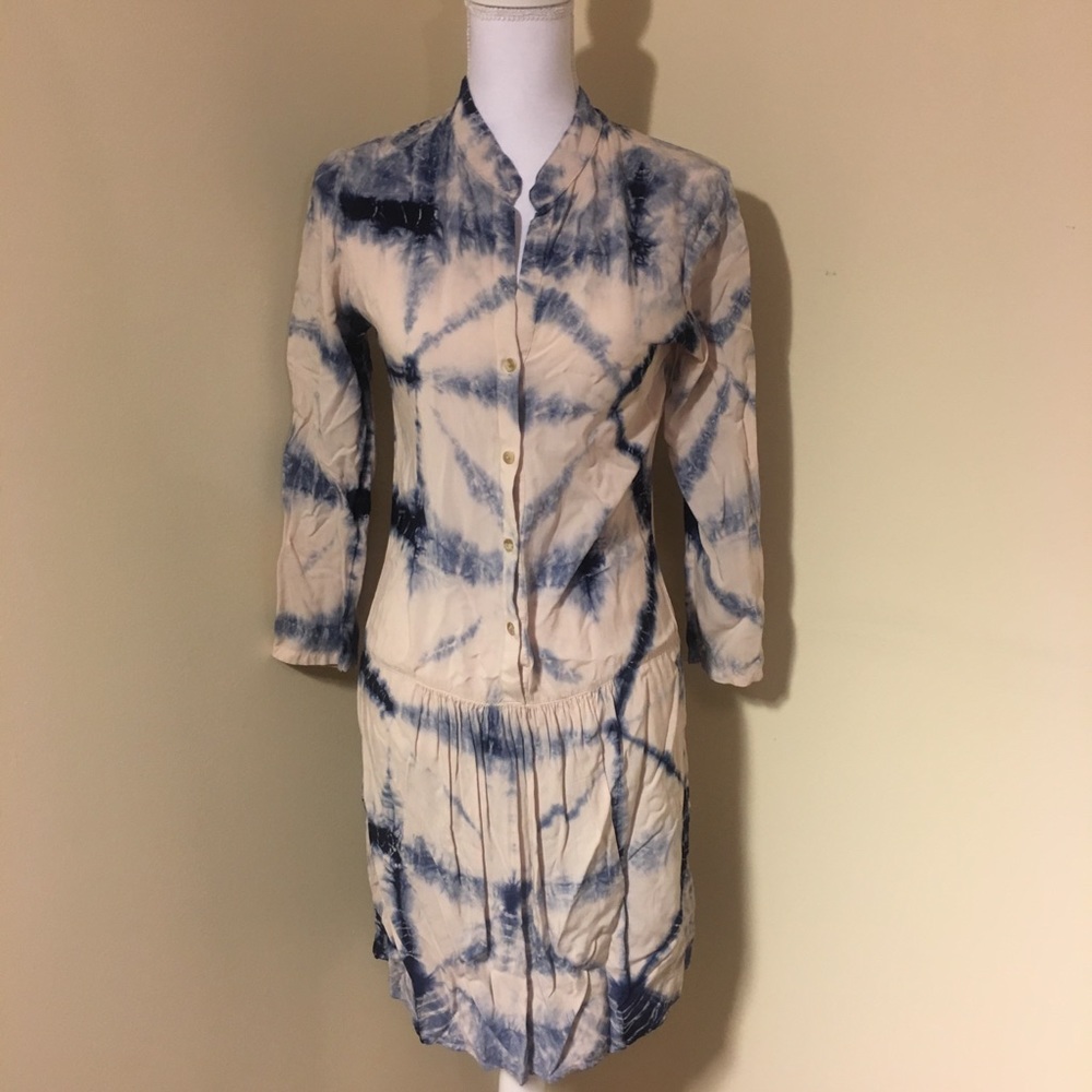 Anthropologie the Odell’s long sleeve tiedye dress